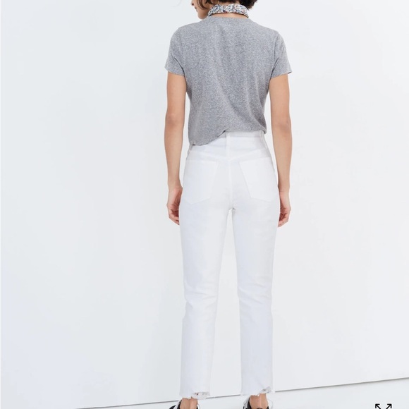 Madewell White High Rise Jeans - Picture 3 of 16